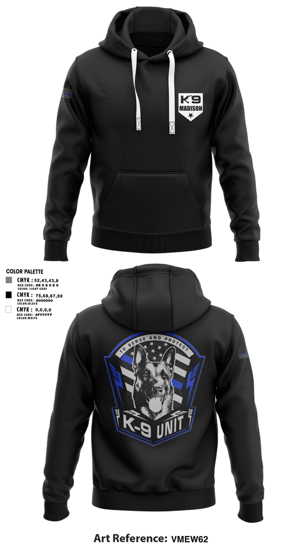 Hoodie, K-9, , Teamtime, Team time, sublimation, custom sports apparel, team uniforms, spirit wear, spiritwear, sports uniforms, custom shirts, team store, custom team store, fundraiser sports, apparel fundraiser