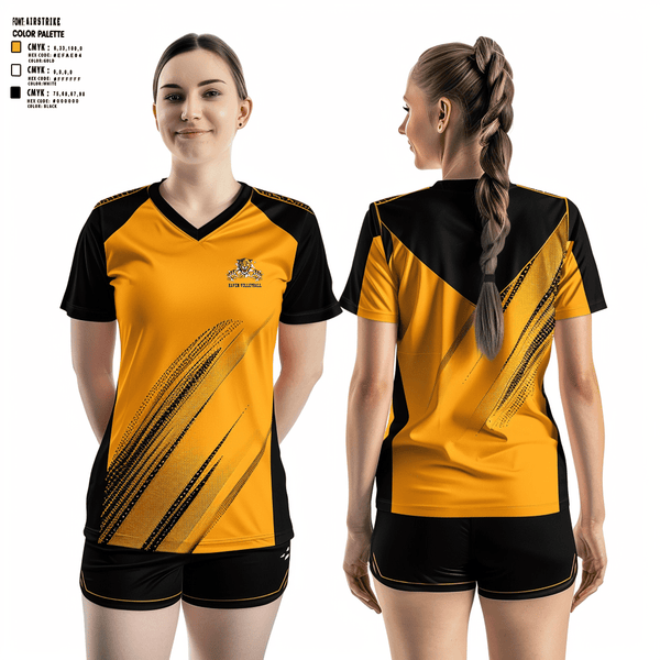 Women's Short Sleeve Vneck Shirt, Haven High School Volleyball, Women's Volleyball, Teamtime, Team time, sublimation, custom sports apparel, team uniforms, spirit wear, spiritwear, sports uniforms, custom shirts, team store, custom team store, fundraiser sports, apparel fundraiser