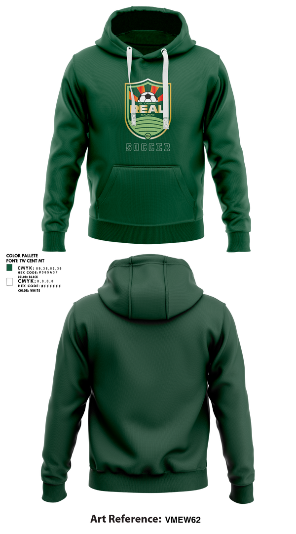 Hoodie, El Camino Real Salinas Soccer, Men's Soccer, Teamtime, Team time, sublimation, custom sports apparel, team uniforms, spirit wear, spiritwear, sports uniforms, custom shirts, team store, custom team store, fundraiser sports, apparel fundraiser