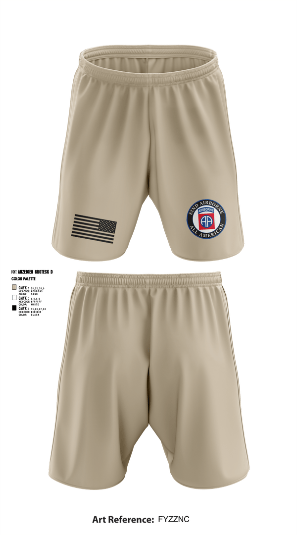 Athletic Shorts With Pockets, 82nd Airborne Division, Army, Teamtime, Team time, sublimation, custom sports apparel, team uniforms, spirit wear, spiritwear, sports uniforms, custom shirts, team store, custom team store, fundraiser sports, apparel fundraiser
