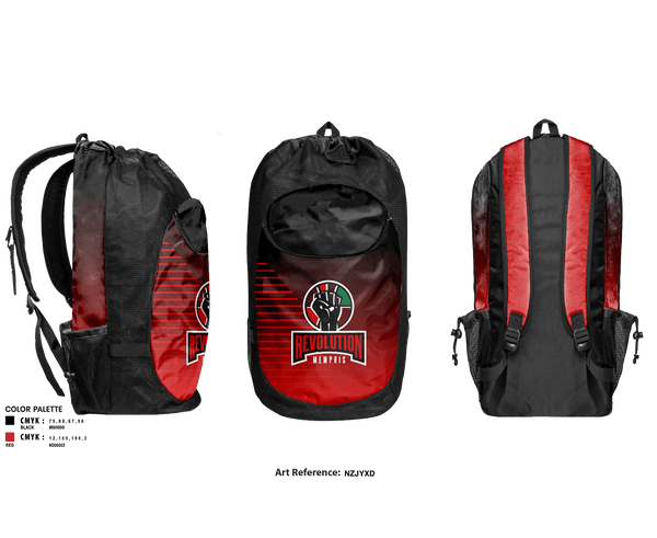 Gear Bag, Reaves Revolution, Men's Basketball, Teamtime, Team time, sublimation, custom sports apparel, team uniforms, spirit wear, spiritwear, sports uniforms, custom shirts, team store, custom team store, fundraiser sports, apparel fundraiser