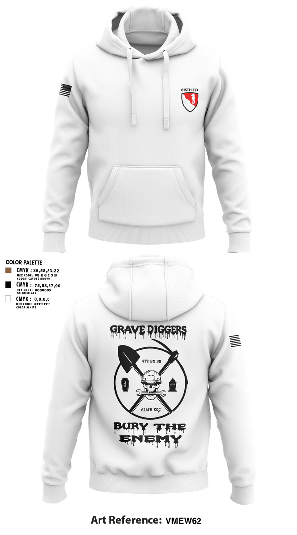 Hoodie, 615TH ECC, , Teamtime, Team time, sublimation, custom sports apparel, team uniforms, spirit wear, spiritwear, sports uniforms, custom shirts, team store, custom team store, fundraiser sports, apparel fundraiser