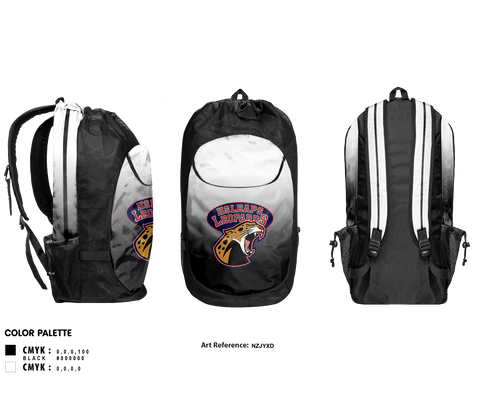 Gear Bag, Leopards, Track & Field, Teamtime, Team time, sublimation, custom sports apparel, team uniforms, spirit wear, spiritwear, sports uniforms, custom shirts, team store, custom team store, fundraiser sports, apparel fundraiser