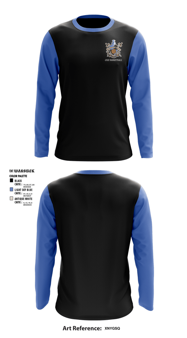 Long Sleeve Performance Shirt, Crusaders, Men's Basketball, Teamtime, Team time, sublimation, custom sports apparel, team uniforms, spirit wear, spiritwear, sports uniforms, custom shirts, team store, custom team store, fundraiser sports, apparel fundraiser