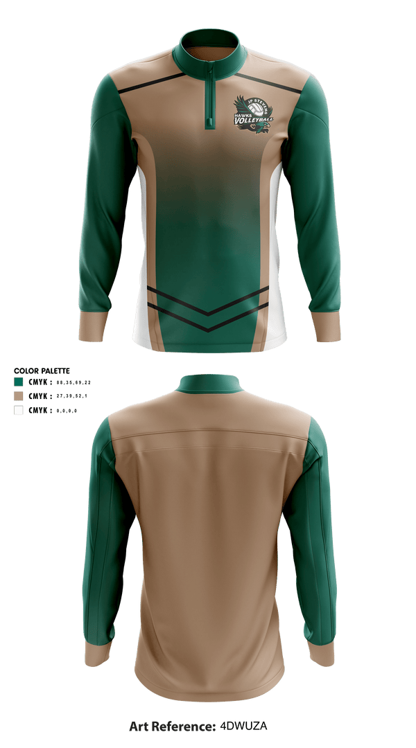Quarter Zip Jacket, John P Stevens High School Volleyball, Women's Volleyball, Teamtime, Team time, sublimation, custom sports apparel, team uniforms, spirit wear, spiritwear, sports uniforms, custom shirts, team store, custom team store, fundraiser sports, apparel fundraiser
