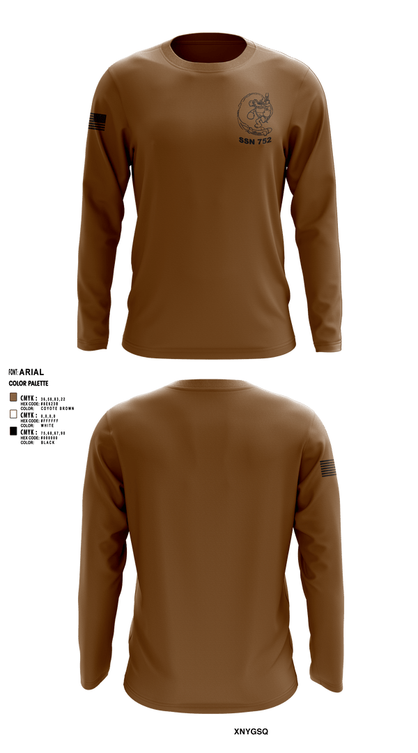 Long Sleeve Performance Shirt, USS PASADENA, Navy, Teamtime, Team time, sublimation, custom sports apparel, team uniforms, spirit wear, spiritwear, sports uniforms, custom shirts, team store, custom team store, fundraiser sports, apparel fundraiser