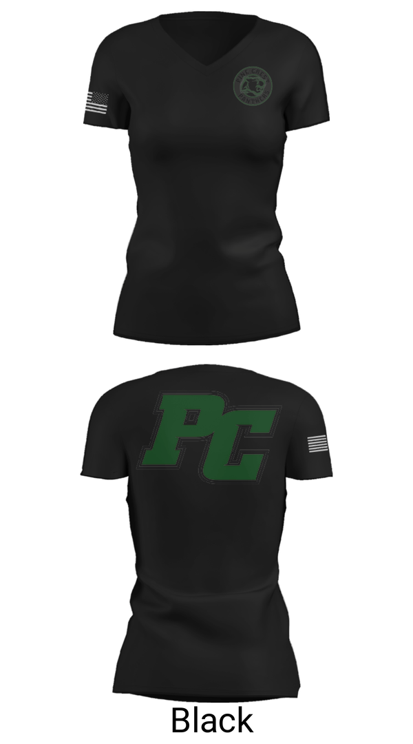 Women's Short Sleeve Vneck Shirt, Pine Crest School (Upper School) Volleyball, Women's Volleyball, Teamtime, Team time, sublimation, custom sports apparel, team uniforms, spirit wear, spiritwear, sports uniforms, custom shirts, team store, custom team store, fundraiser sports, apparel fundraiser