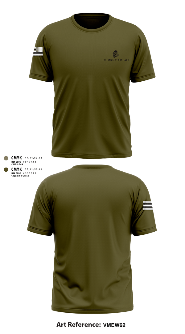 Short Sleeve Performance Shirt, The Smokin' Gorillas, Space Force, Teamtime, Team time, sublimation, custom sports apparel, team uniforms, spirit wear, spiritwear, sports uniforms, custom shirts, team store, custom team store, fundraiser sports, apparel fundraiser