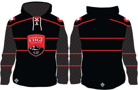 Colorado Edge Soccer Club 20759558 Tech Fleece Hockey Hoodies with side pockets - 1