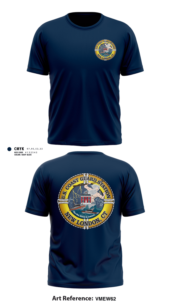 Short Sleeve Performance Shirt, Station New London, Coast Guard, Teamtime, Team time, sublimation, custom sports apparel, team uniforms, spirit wear, spiritwear, sports uniforms, custom shirts, team store, custom team store, fundraiser sports, apparel fundraiser