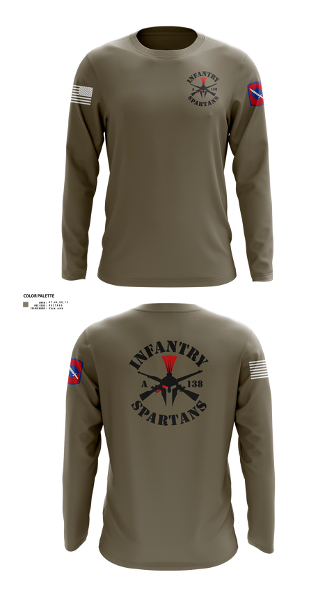 Long Sleeve Performance Shirt, Alpha Company 1-138th Infantry Regiment, , Teamtime, Team time, sublimation, custom sports apparel, team uniforms, spirit wear, spiritwear, sports uniforms, custom shirts, team store, custom team store, fundraiser sports, apparel fundraiser