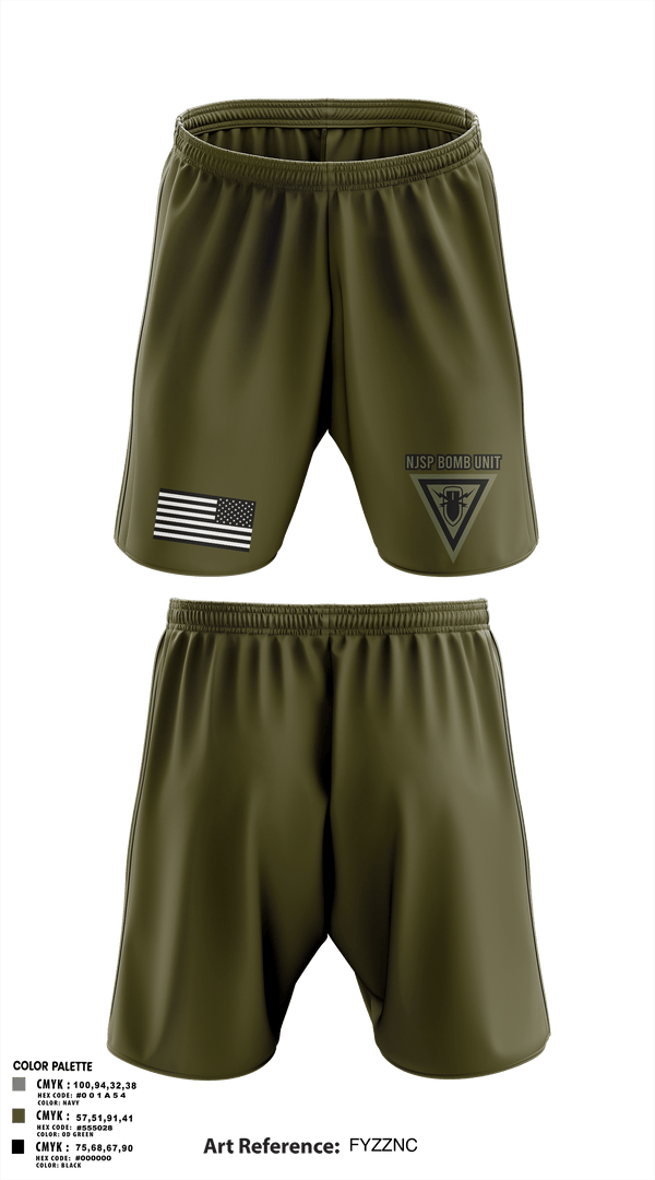 Athletic Shorts With Pockets, NJSP BOMB UNIT, , Teamtime, Team time, sublimation, custom sports apparel, team uniforms, spirit wear, spiritwear, sports uniforms, custom shirts, team store, custom team store, fundraiser sports, apparel fundraiser