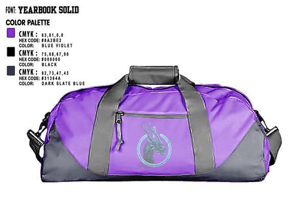 Duffle Bag, Dragons, Football, Teamtime, Team time, sublimation, custom sports apparel, team uniforms, spirit wear, spiritwear, sports uniforms, custom shirts, team store, custom team store, fundraiser sports, apparel fundraiser