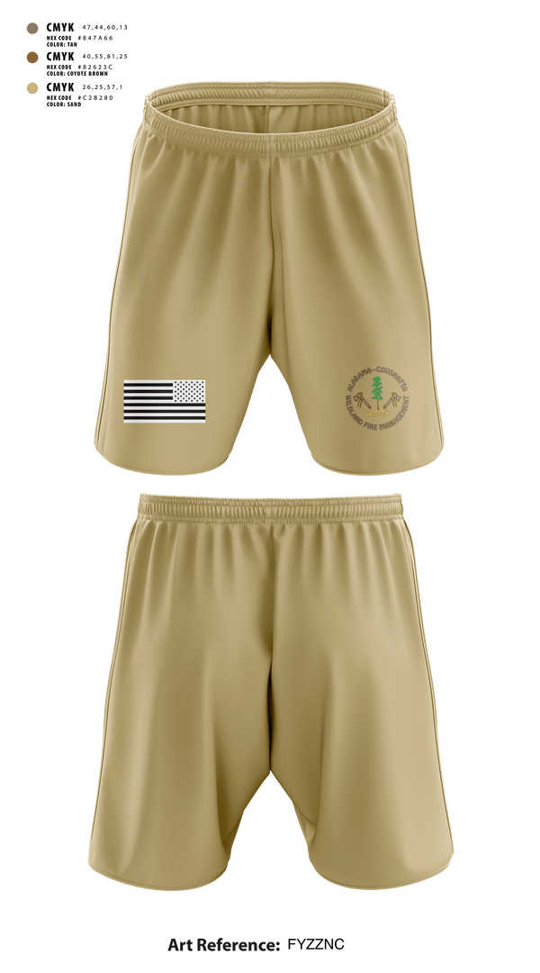 Athletic Shorts With Pockets, Alabama-Coushatta Wildland Fire Management, Fire Department, Teamtime, Team time, sublimation, custom sports apparel, team uniforms, spirit wear, spiritwear, sports uniforms, custom shirts, team store, custom team store, fundraiser sports, apparel fundraiser
