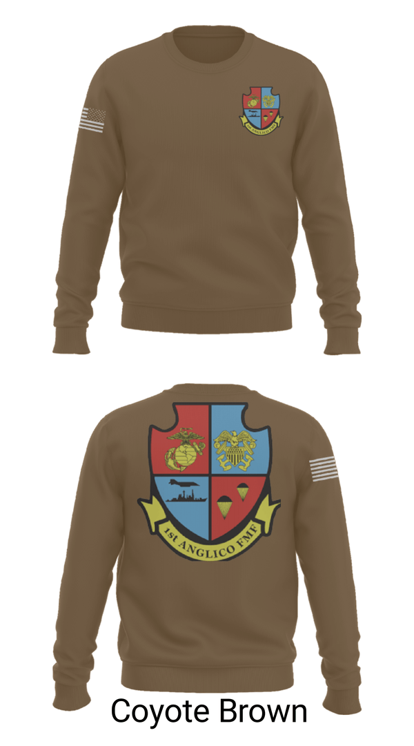 Crew Neck Sweatshirt, 1st Anglico, , Teamtime, Team time, sublimation, custom sports apparel, team uniforms, spirit wear, spiritwear, sports uniforms, custom shirts, team store, custom team store, fundraiser sports, apparel fundraiser