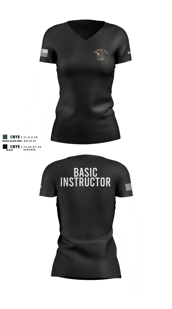 Women's Short Sleeve Vneck Shirt, Academy-Basic Unit, Police, Teamtime, Team time, sublimation, custom sports apparel, team uniforms, spirit wear, spiritwear, sports uniforms, custom shirts, team store, custom team store, fundraiser sports, apparel fundraiser