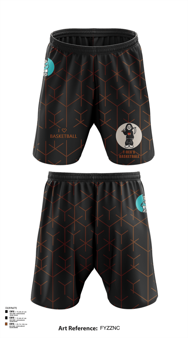 Athletic Shorts With Pockets, T-Rex’s, Men's Basketball, Teamtime, Team time, sublimation, custom sports apparel, team uniforms, spirit wear, spiritwear, sports uniforms, custom shirts, team store, custom team store, fundraiser sports, apparel fundraiser