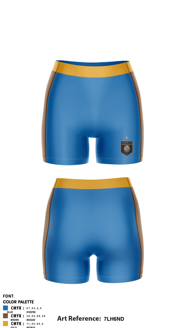 Women's Compression Shorts, Oklahoma Zotung Volleyball Club, Women's Volleyball, Teamtime, Team time, sublimation, custom sports apparel, team uniforms, spirit wear, spiritwear, sports uniforms, custom shirts, team store, custom team store, fundraiser sports, apparel fundraiser