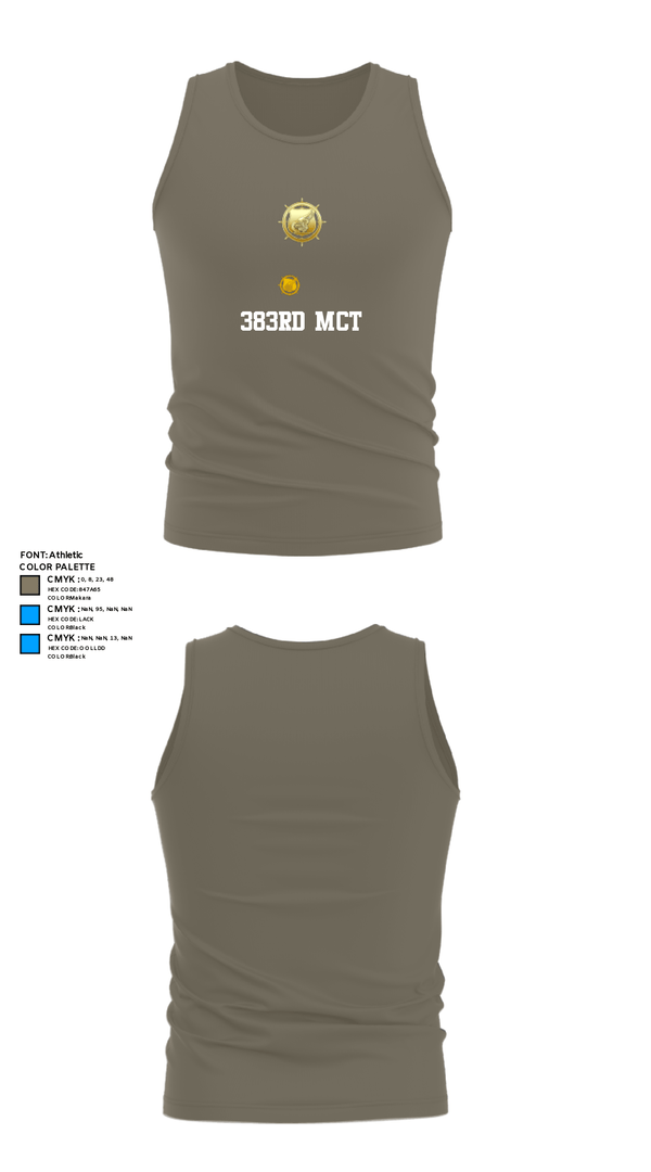 Tank Top, 383rd MCT, Army, Teamtime, Team time, sublimation, custom sports apparel, team uniforms, spirit wear, spiritwear, sports uniforms, custom shirts, team store, custom team store, fundraiser sports, apparel fundraiser