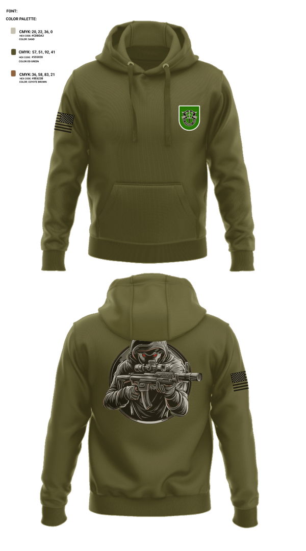 Hoodie, 10 SFG, Army, Teamtime, Team time, sublimation, custom sports apparel, team uniforms, spirit wear, spiritwear, sports uniforms, custom shirts, team store, custom team store, fundraiser sports, apparel fundraiser