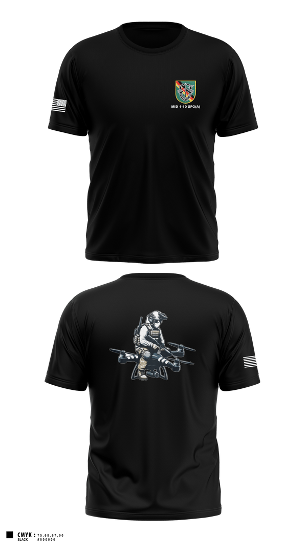 Short Sleeve Performance Shirt, Military Intelligence Detachment 1st Battalion 10th Special Forces Group (Airborne), Army, Teamtime, Team time, sublimation, custom sports apparel, team uniforms, spirit wear, spiritwear, sports uniforms, custom shirts, team store, custom team store, fundraiser sports, apparel fundraiser