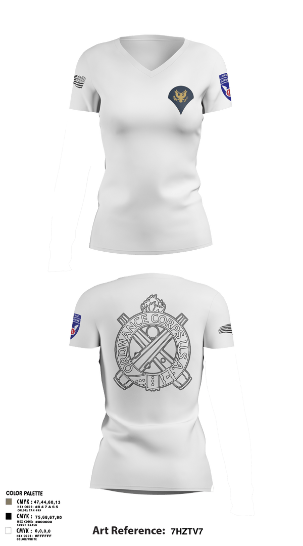 Women's Short Sleeve Vneck Shirt, 205TH MOD, Army, Teamtime, Team time, sublimation, custom sports apparel, team uniforms, spirit wear, spiritwear, sports uniforms, custom shirts, team store, custom team store, fundraiser sports, apparel fundraiser