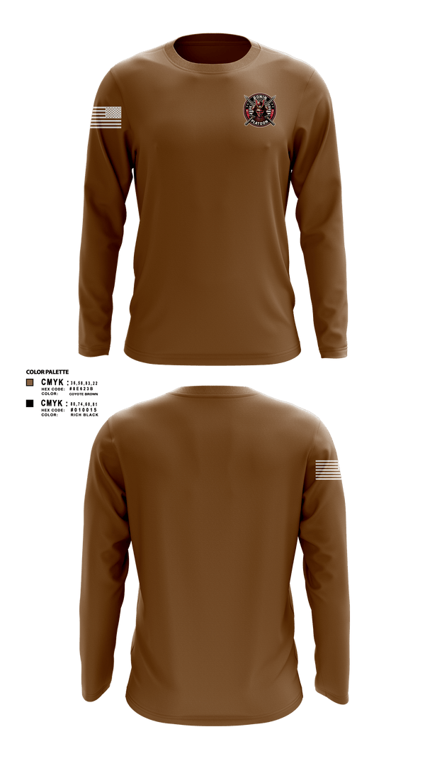 Long Sleeve Performance Shirt, 4/3 Cavalry Regiment, Army, Teamtime, Team time, sublimation, custom sports apparel, team uniforms, spirit wear, spiritwear, sports uniforms, custom shirts, team store, custom team store, fundraiser sports, apparel fundraiser