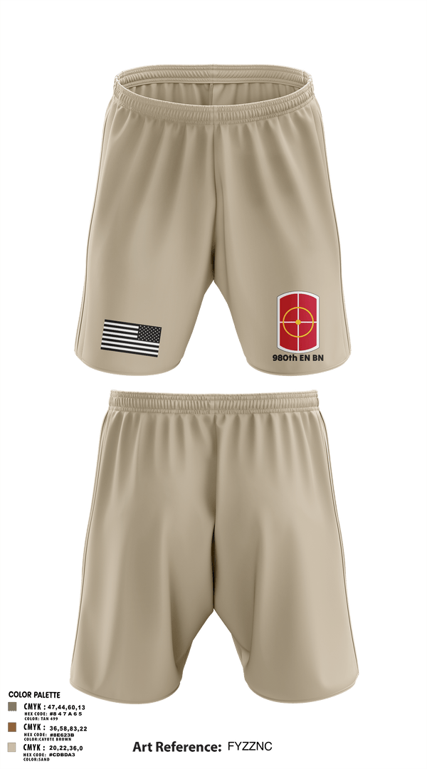Athletic Shorts With Pockets, 980th EN BN, Army, Teamtime, Team time, sublimation, custom sports apparel, team uniforms, spirit wear, spiritwear, sports uniforms, custom shirts, team store, custom team store, fundraiser sports, apparel fundraiser