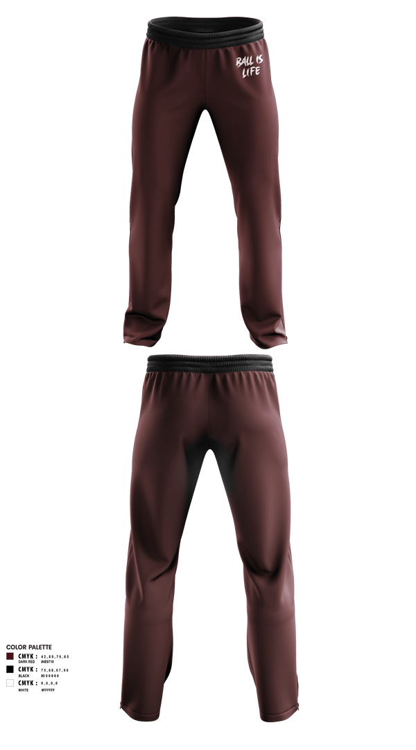Sweatpants, Ballislife, Men's Basketball, Teamtime, Team time, sublimation, custom sports apparel, team uniforms, spirit wear, spiritwear, sports uniforms, custom shirts, team store, custom team store, fundraiser sports, apparel fundraiser