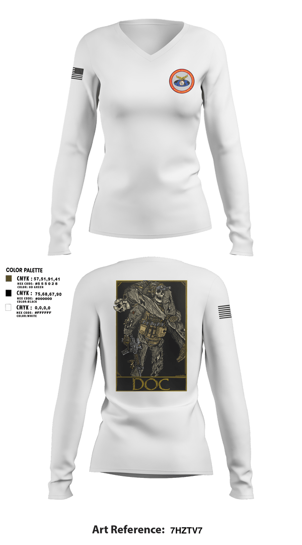 Women's Long Sleeve Vneck Shirt, MCSFR RAS, Navy, Teamtime, Team time, sublimation, custom sports apparel, team uniforms, spirit wear, spiritwear, sports uniforms, custom shirts, team store, custom team store, fundraiser sports, apparel fundraiser