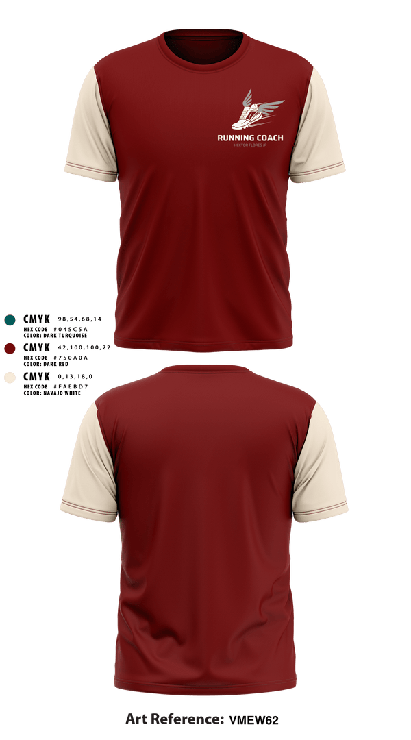 Short Sleeve Performance Shirt, Flores Running Club, Track & Field, Teamtime, Team time, sublimation, custom sports apparel, team uniforms, spirit wear, spiritwear, sports uniforms, custom shirts, team store, custom team store, fundraiser sports, apparel fundraiser