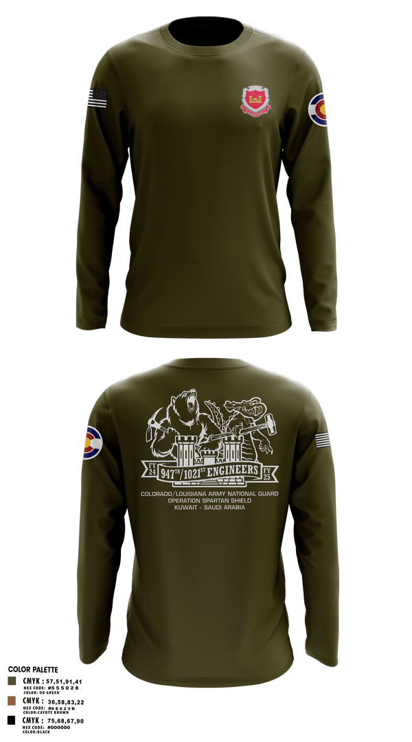 Long Sleeve Performance Polo, 947th EVCC, , Teamtime, Team time, sublimation, custom sports apparel, team uniforms, spirit wear, spiritwear, sports uniforms, custom shirts, team store, custom team store, fundraiser sports, apparel fundraiser