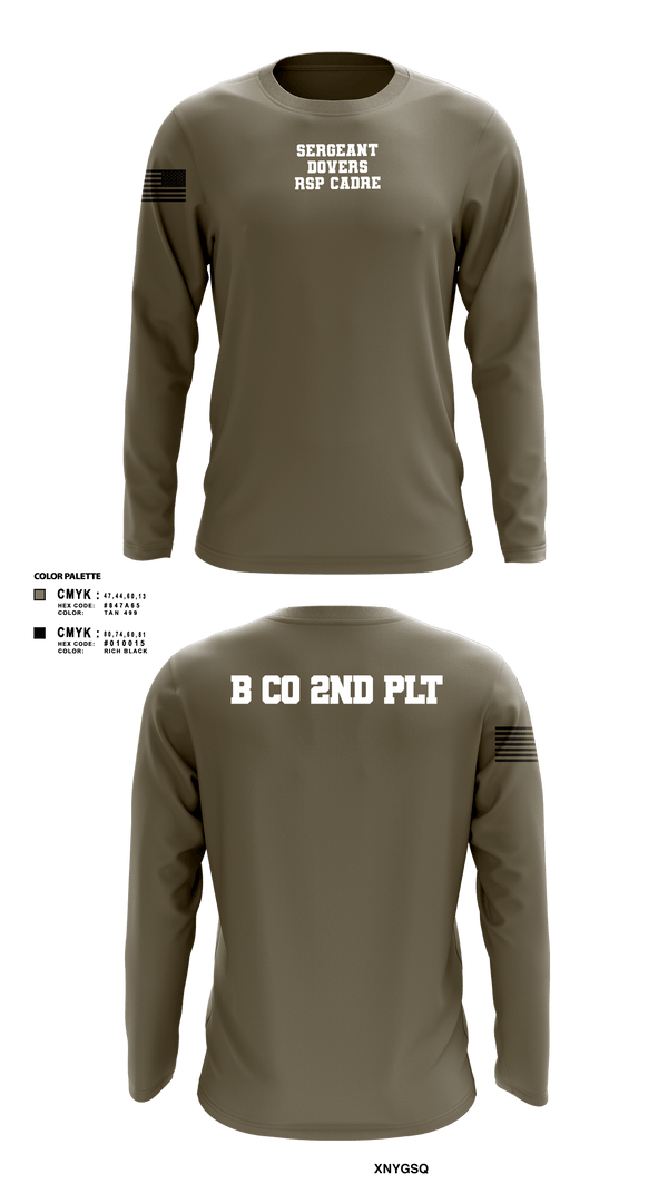 Long Sleeve Performance Shirt, B CO 2nd PLT, National Guard, Teamtime, Team time, sublimation, custom sports apparel, team uniforms, spirit wear, spiritwear, sports uniforms, custom shirts, team store, custom team store, fundraiser sports, apparel fundraiser