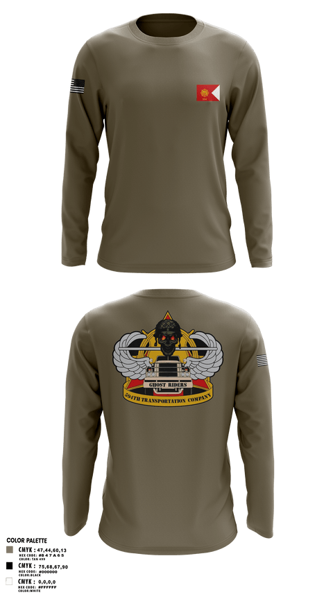 Long Sleeve Performance Shirt, 594th transportation, Army, Teamtime, Team time, sublimation, custom sports apparel, team uniforms, spirit wear, spiritwear, sports uniforms, custom shirts, team store, custom team store, fundraiser sports, apparel fundraiser
