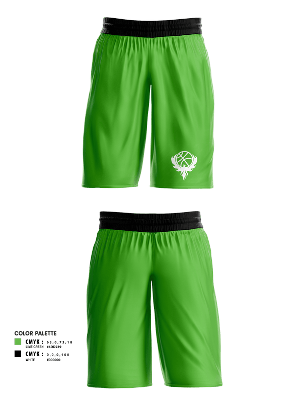 Womens Basketball Shorts, Rising Phoenix S.A., Men's Basketball, Teamtime, Team time, sublimation, custom sports apparel, team uniforms, spirit wear, spiritwear, sports uniforms, custom shirts, team store, custom team store, fundraiser sports, apparel fundraiser