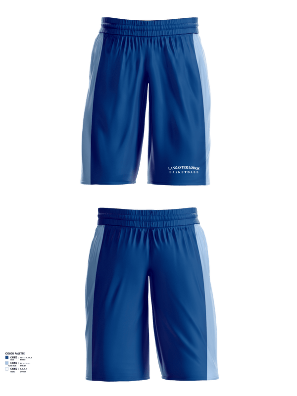 Womens Basketball Shorts, Lancaster lobos, Women's Basketball, Teamtime, Team time, sublimation, custom sports apparel, team uniforms, spirit wear, spiritwear, sports uniforms, custom shirts, team store, custom team store, fundraiser sports, apparel fundraiser