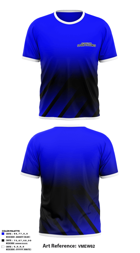 Old School Cotton Feel Shirt, Stockton Storm Cyclones, Women's Soccer, Teamtime, Team time, sublimation, custom sports apparel, team uniforms, spirit wear, spiritwear, sports uniforms, custom shirts, team store, custom team store, fundraiser sports, apparel fundraiser