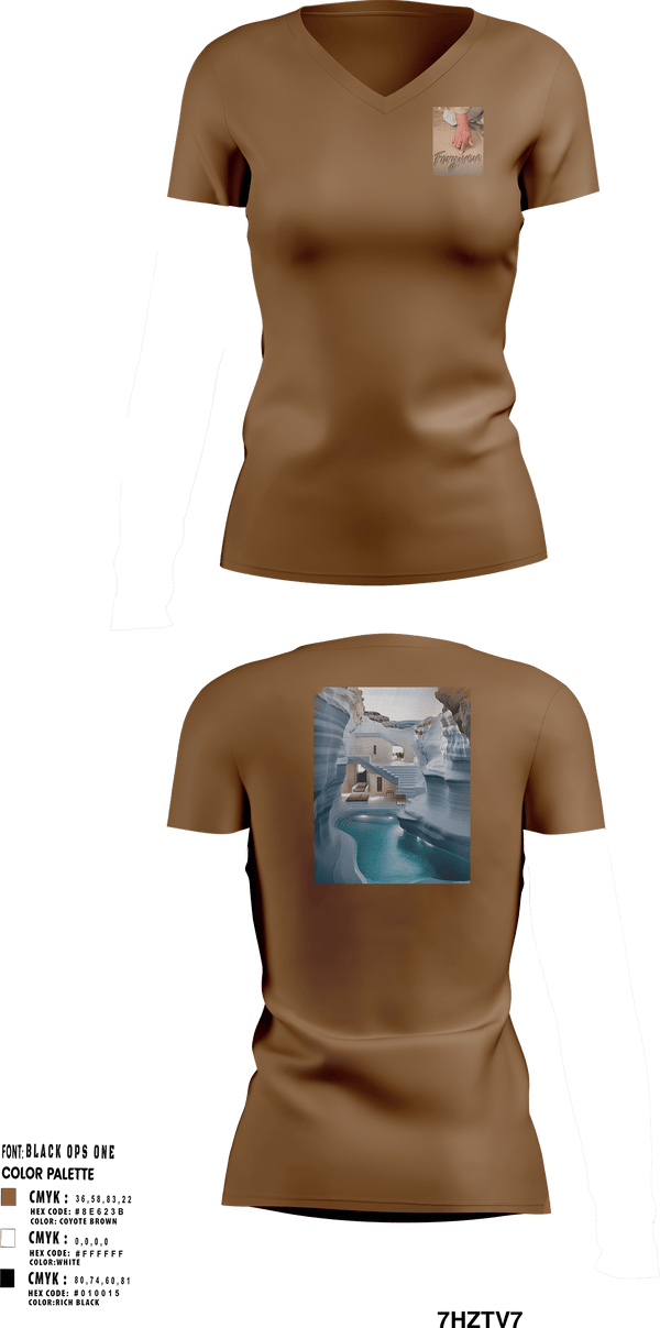 Women's Short Sleeve Vneck Shirt, X Unknown StudiosX Unknown Studios, , Teamtime, Team time, sublimation, custom sports apparel, team uniforms, spirit wear, spiritwear, sports uniforms, custom shirts, team store, custom team store, fundraiser sports, apparel fundraiser
