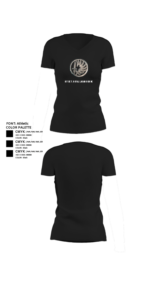 Women's Short Sleeve Vneck Shirt, 1st Det. Royal Lao Airborne, Army, Teamtime, Team time, sublimation, custom sports apparel, team uniforms, spirit wear, spiritwear, sports uniforms, custom shirts, team store, custom team store, fundraiser sports, apparel fundraiser