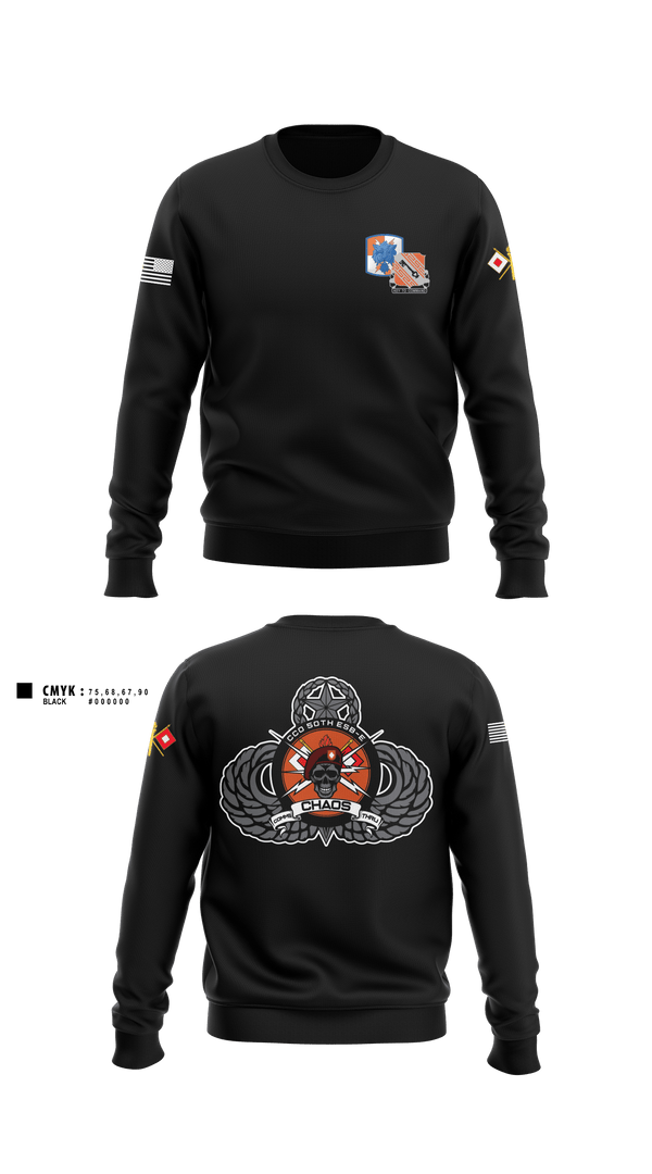 Crew Neck Sweatshirt, 50th ESB-E, C. Co., Army, Teamtime, Team time, sublimation, custom sports apparel, team uniforms, spirit wear, spiritwear, sports uniforms, custom shirts, team store, custom team store, fundraiser sports, apparel fundraiser