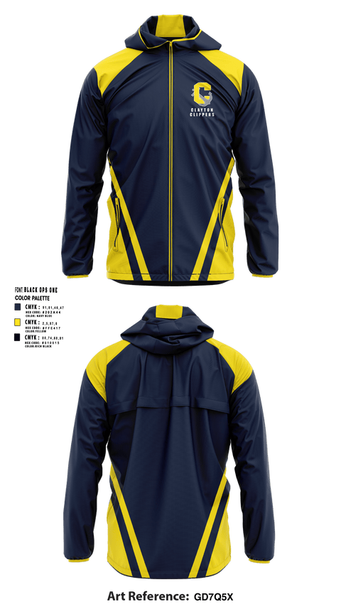 Windbreaker, Clayton clippers, Track & Field, Teamtime, Team time, sublimation, custom sports apparel, team uniforms, spirit wear, spiritwear, sports uniforms, custom shirts, team store, custom team store, fundraiser sports, apparel fundraiser