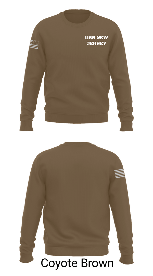 Crew Neck Sweatshirt, USS NEW JERSEY, , Teamtime, Team time, sublimation, custom sports apparel, team uniforms, spirit wear, spiritwear, sports uniforms, custom shirts, team store, custom team store, fundraiser sports, apparel fundraiser