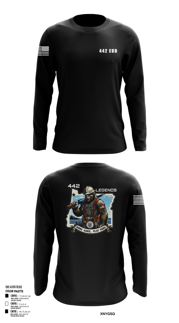 Long Sleeve Performance Shirt, 442 EUD, National Guard, Teamtime, Team time, sublimation, custom sports apparel, team uniforms, spirit wear, spiritwear, sports uniforms, custom shirts, team store, custom team store, fundraiser sports, apparel fundraiser