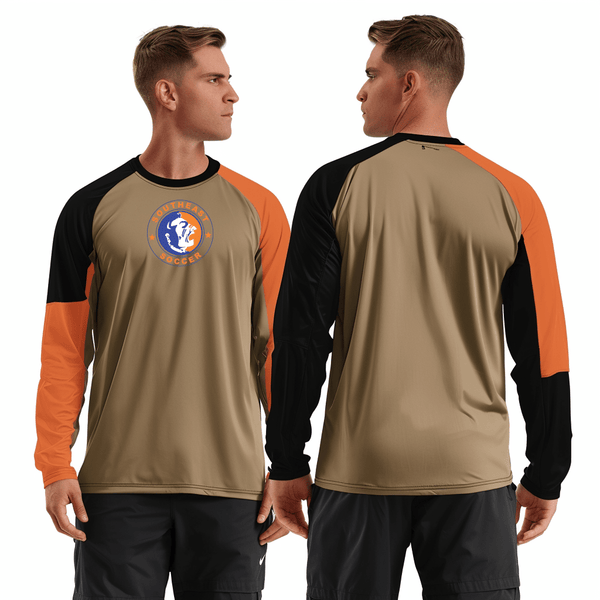 Long Sleeve Performance Shirt, Southeast Soccer, Men's Soccer, Teamtime, Team time, sublimation, custom sports apparel, team uniforms, spirit wear, spiritwear, sports uniforms, custom shirts, team store, custom team store, fundraiser sports, apparel fundraiser