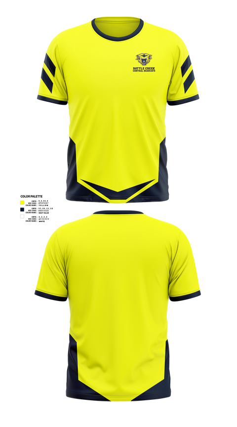 Short Sleeve Performance Shirt, Battle Creek Central Bearcats Flag Football, Track & Field, Teamtime, Team time, sublimation, custom sports apparel, team uniforms, spirit wear, spiritwear, sports uniforms, custom shirts, team store, custom team store, fundraiser sports, apparel fundraiser