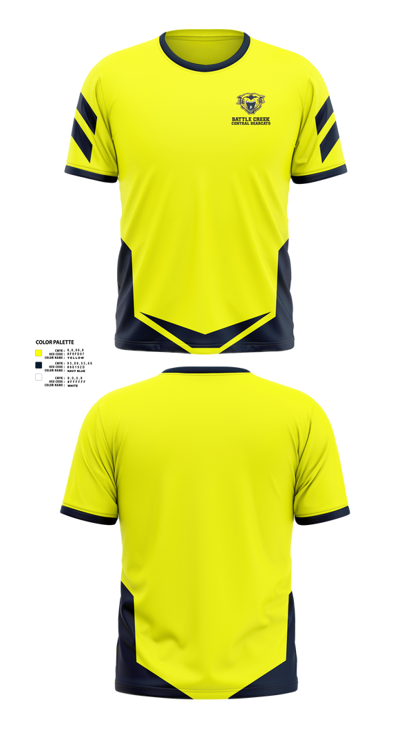 Short Sleeve Performance Shirt, Battle Creek Central Bearcats Flag Football, Track & Field, Teamtime, Team time, sublimation, custom sports apparel, team uniforms, spirit wear, spiritwear, sports uniforms, custom shirts, team store, custom team store, fundraiser sports, apparel fundraiser