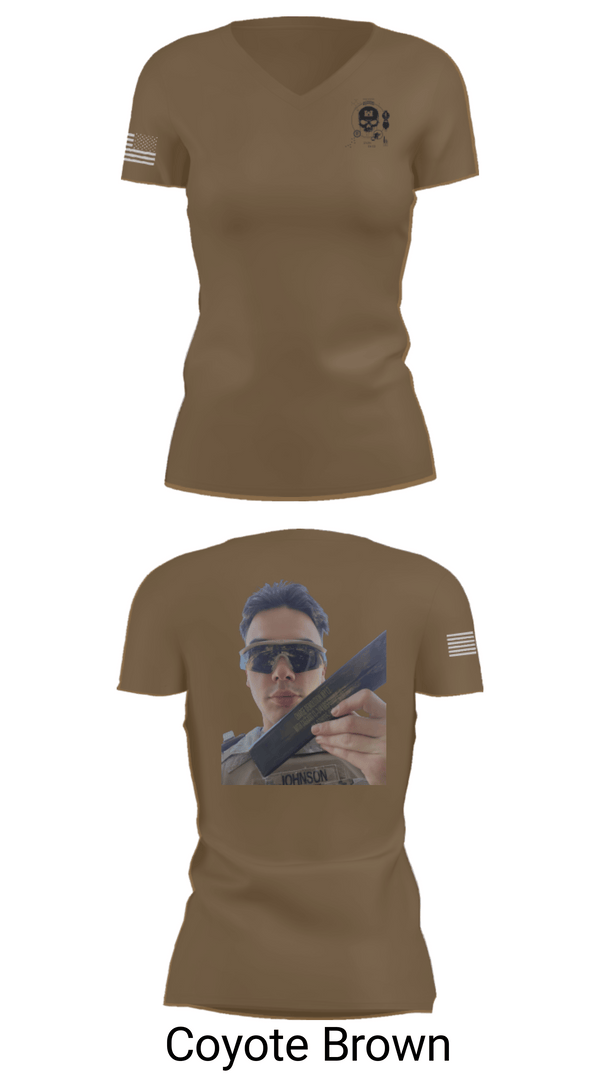 Women's Short Sleeve Vneck Shirt, 374TH CECI, Army, Teamtime, Team time, sublimation, custom sports apparel, team uniforms, spirit wear, spiritwear, sports uniforms, custom shirts, team store, custom team store, fundraiser sports, apparel fundraiser