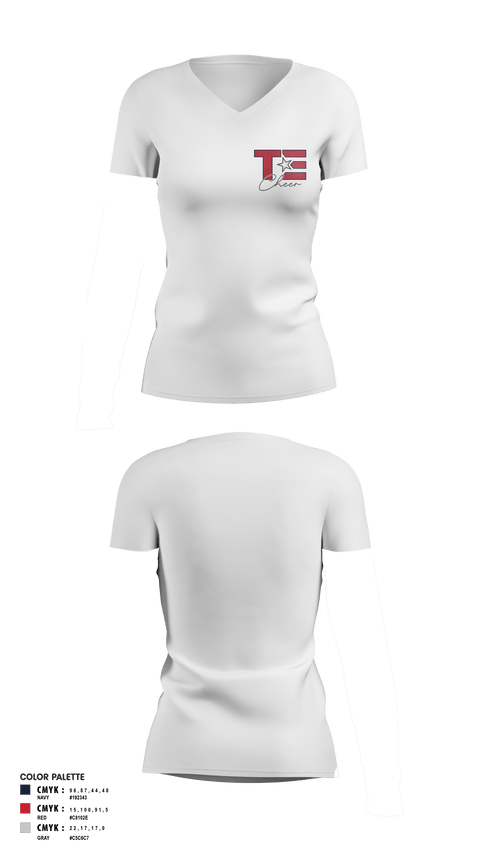 Women's Short Sleeve Vneck Shirt, Texas Titans Youth Football, Football, Teamtime, Team time, sublimation, custom sports apparel, team uniforms, spirit wear, spiritwear, sports uniforms, custom shirts, team store, custom team store, fundraiser sports, apparel fundraiser