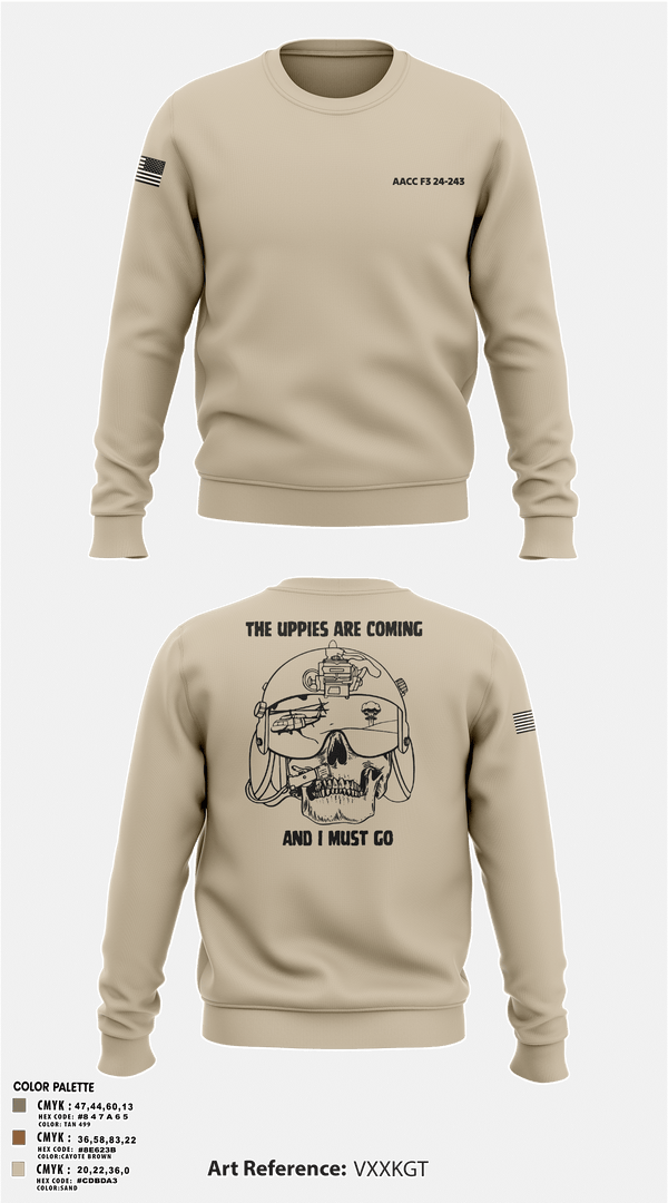 Crew Neck Sweatshirt, 42D FRSDAACC, Army, Teamtime, Team time, sublimation, custom sports apparel, team uniforms, spirit wear, spiritwear, sports uniforms, custom shirts, team store, custom team store, fundraiser sports, apparel fundraiser