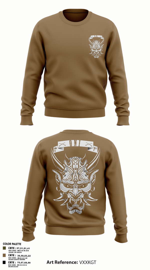 Crew Neck Sweatshirt, 2ND PLATOON ONI, Army, Teamtime, Team time, sublimation, custom sports apparel, team uniforms, spirit wear, spiritwear, sports uniforms, custom shirts, team store, custom team store, fundraiser sports, apparel fundraiser